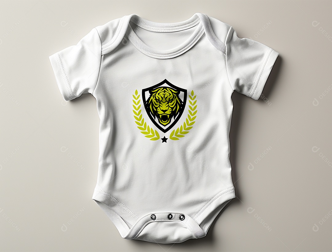 Mockup Body de Bebê PSD Editável