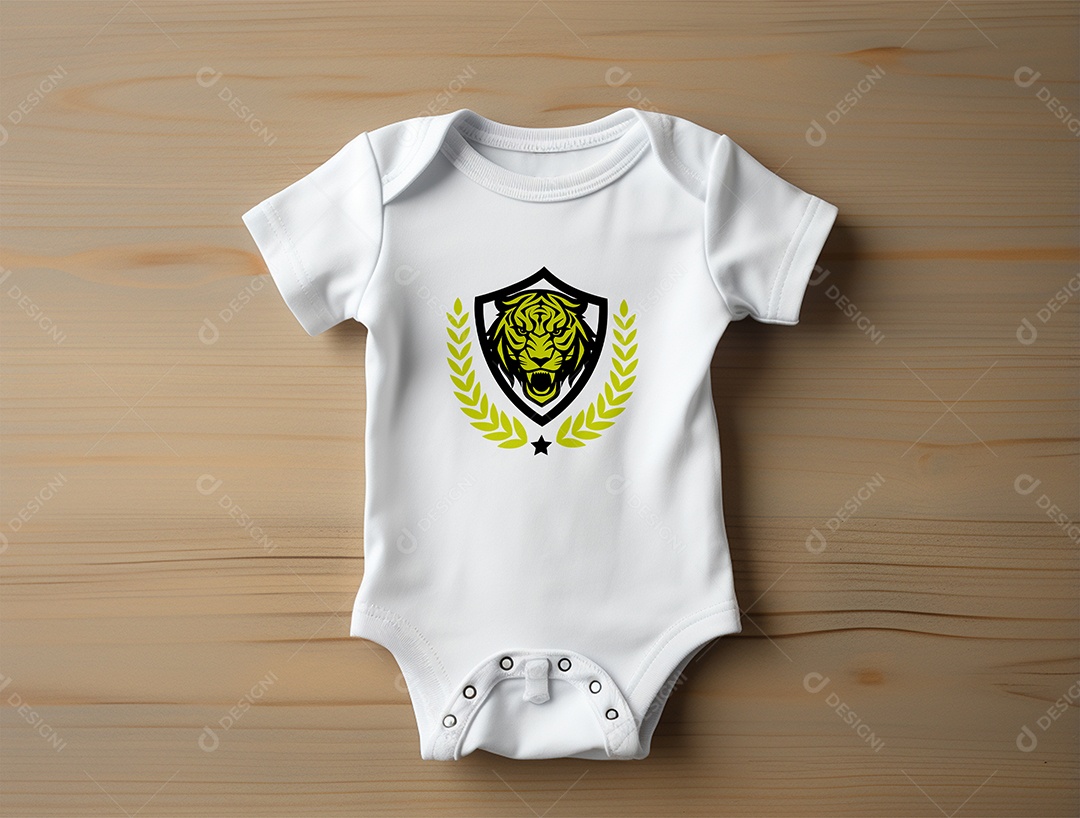 Mockup Body de Bebê PSD Editável