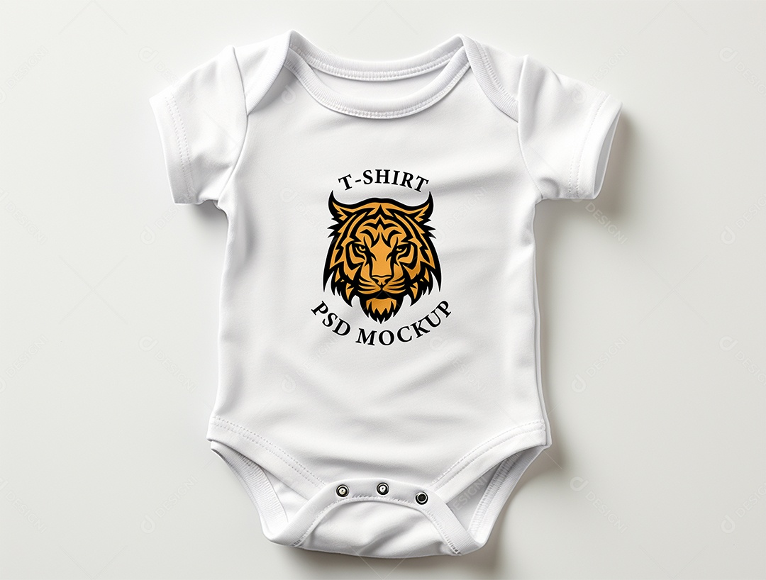 Mockup Body de Bebê PSD Editável