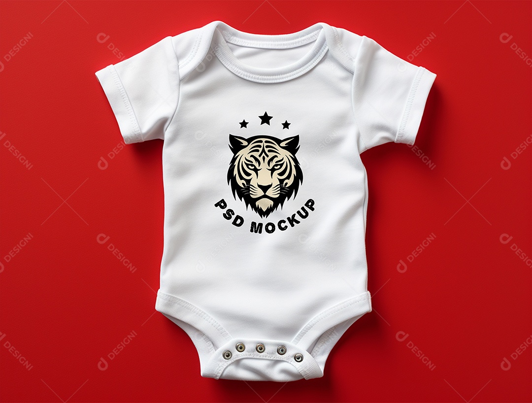 Mockup Body de Bebê PSD Editável