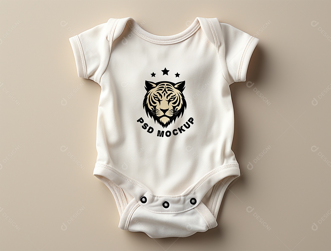 Mockup Body de Bebê PSD Editável