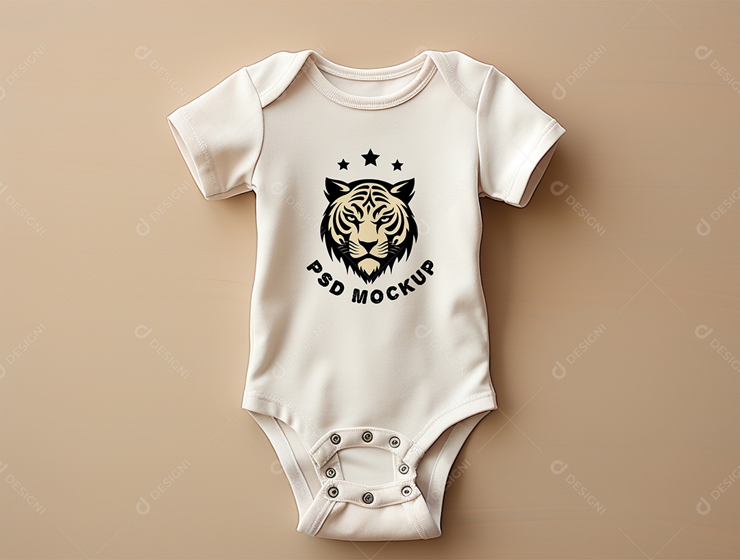 Mockup Body de Bebê PSD Editável