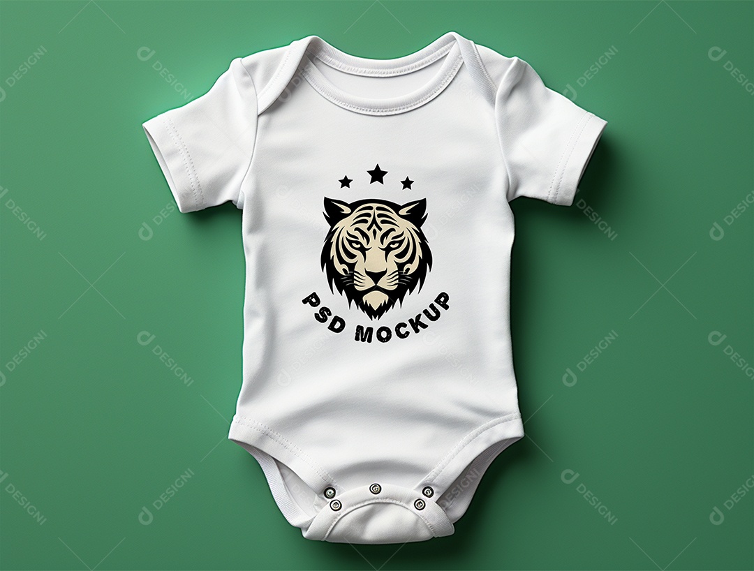 Mockup Body de Bebê PSD Editável