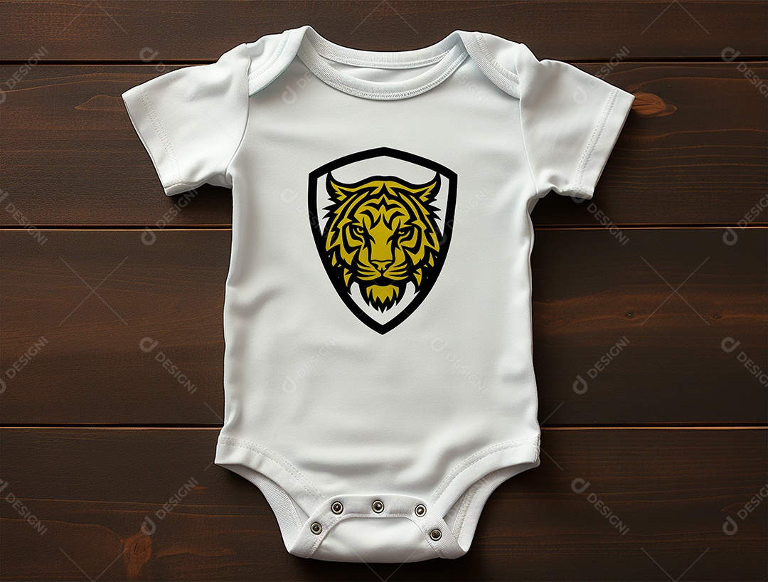 Mockup Body de Bebê PSD Editável