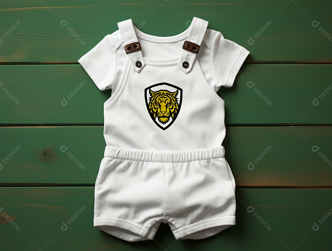 Mockup Body de Bebê PSD Editável