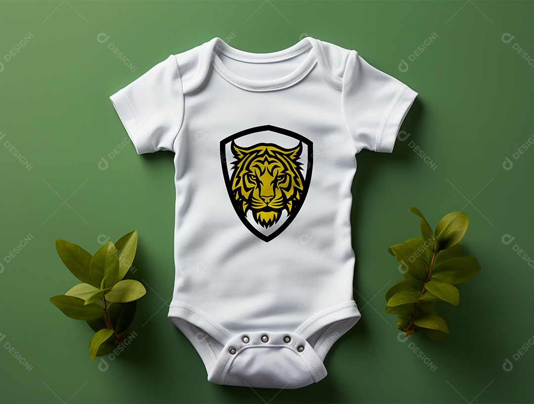 Mockup Body de Bebê PSD Editável