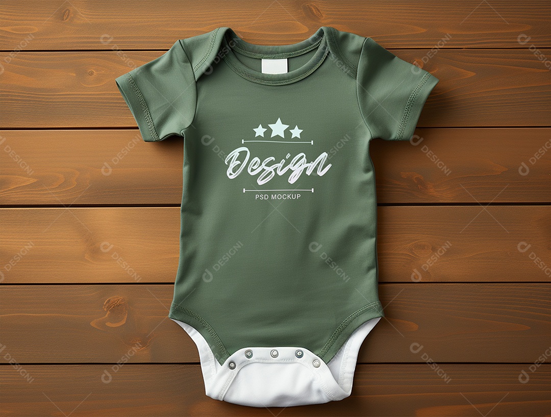 Mockup Body de Bebê PSD Editável