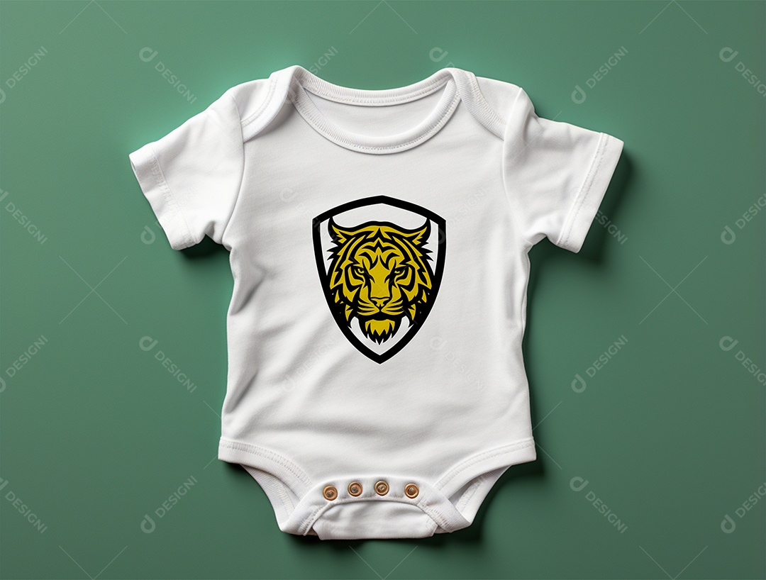 Mockup Body de Bebê PSD Editável
