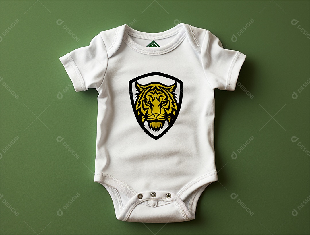 Mockup Body de Bebê PSD Editável