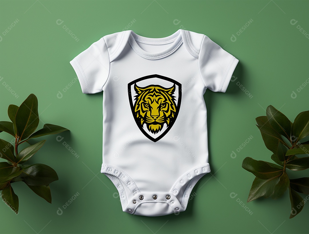 Mockup Body de Bebê PSD Editável