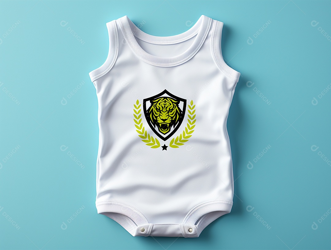Mockup Body de Bebê PSD Editável