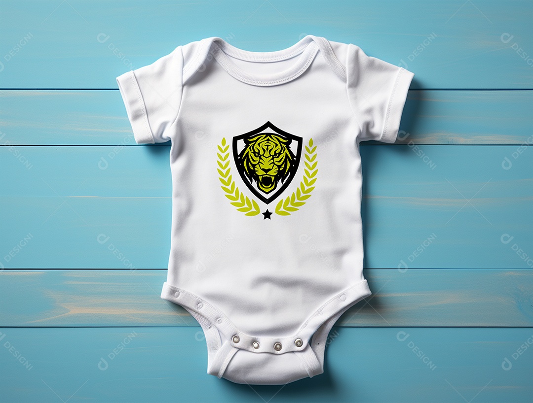 Mockup Body de Bebê PSD Editável