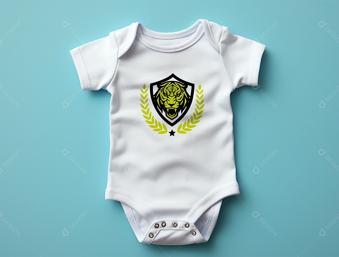 Mockup Body de Bebê PSD Editável