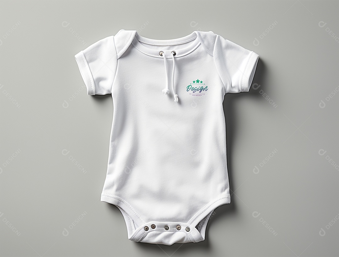 Mockup Body de Bebê PSD Editável