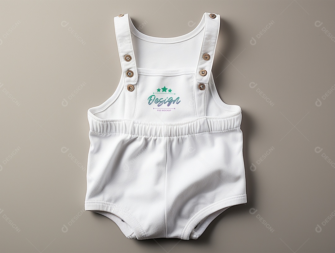 Mockup Body de Bebê PSD Editável