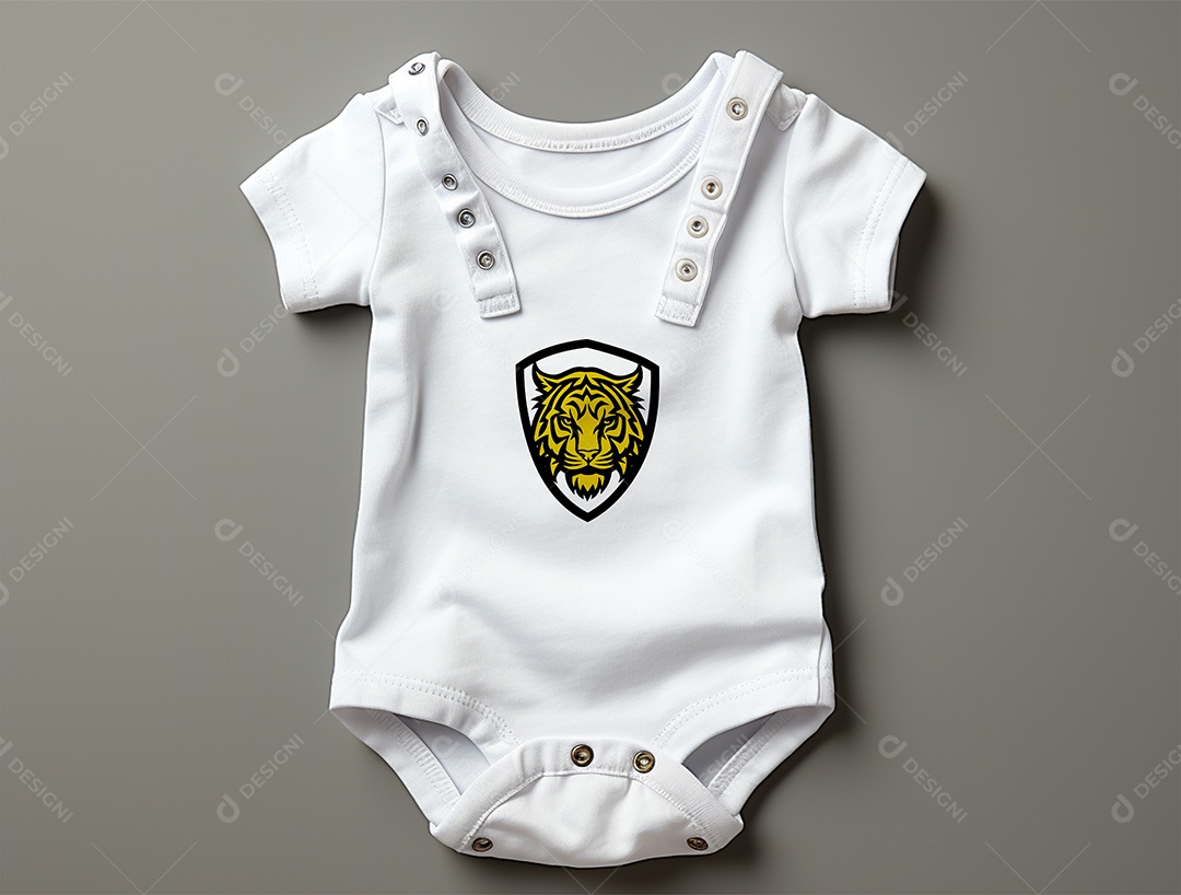 Mockup Body de Bebê PSD Editável