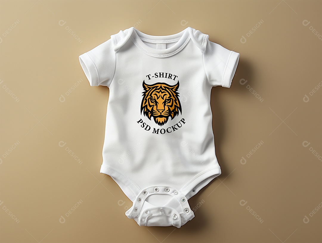 Mockup Body de Bebê PSD Editável