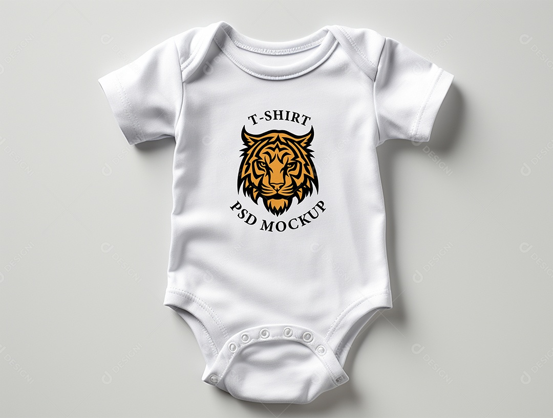 Mockup Body de Bebê PSD Editável