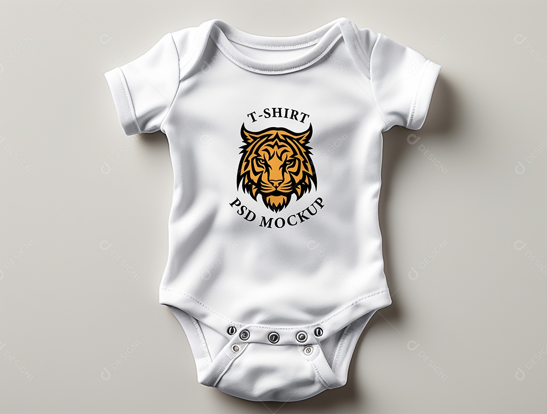 Mockup Body de Bebê PSD Editável