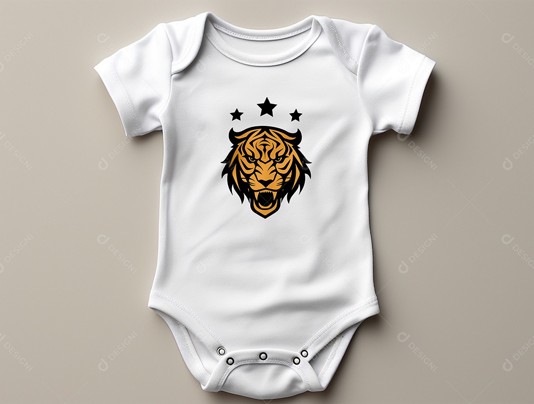 Mockup Body de Bebê PSD Editável