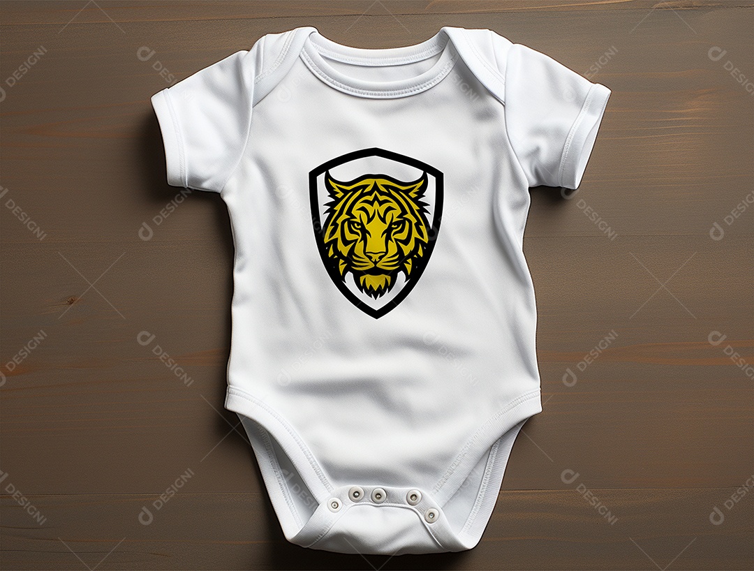 Mockup Body de Bebê PSD Editável