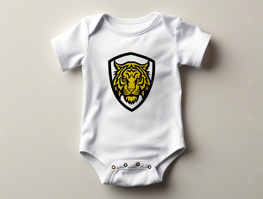 Mockup Body de Bebê PSD Editável