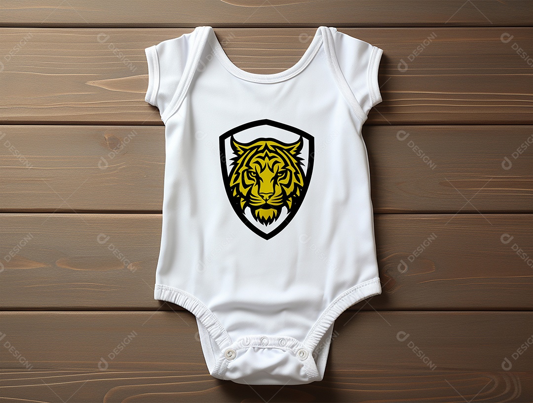 Mockup Body de Bebê PSD Editável