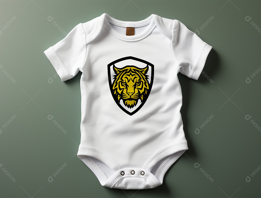Mockup Body de Bebê PSD Editável