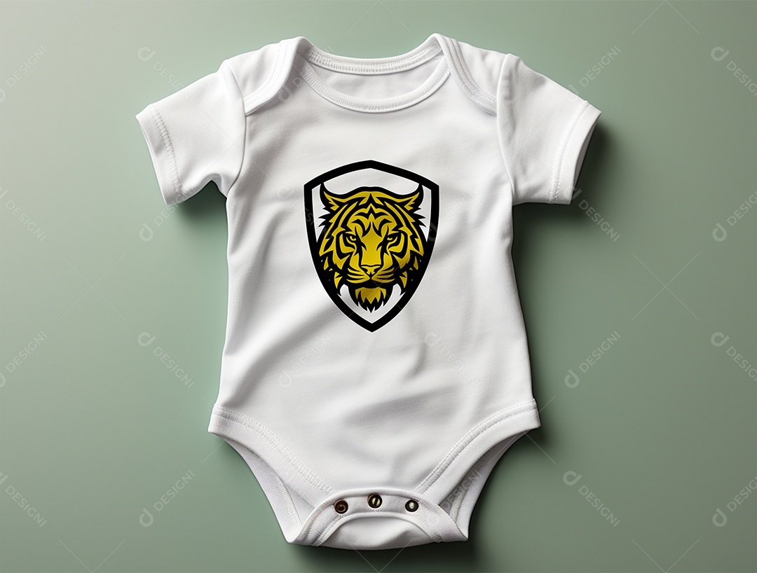 Mockup Body de Bebê PSD Editável