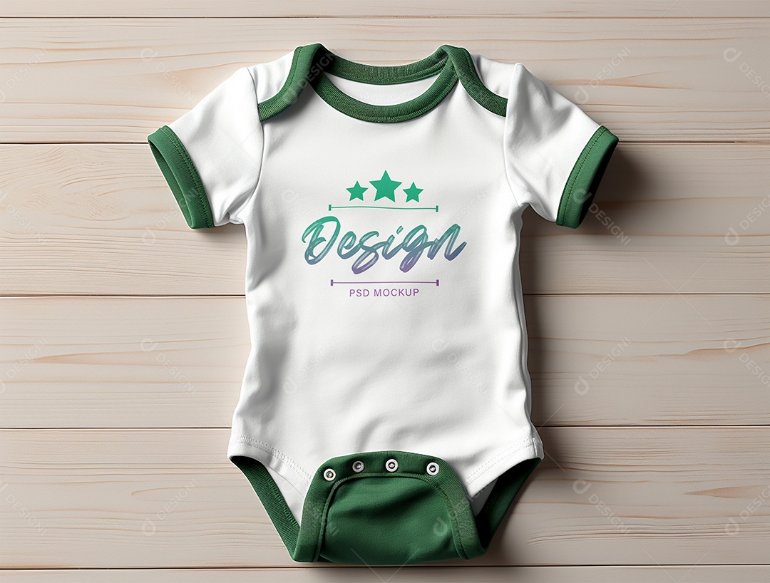 Mockup Body de Bebê PSD Editável