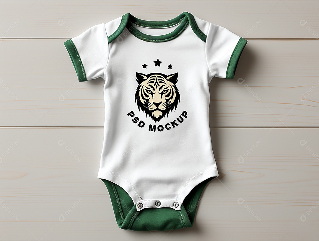 Mockup Body de Bebê PSD Editável
