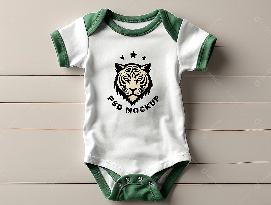 Mockup Body de Bebê PSD Editável