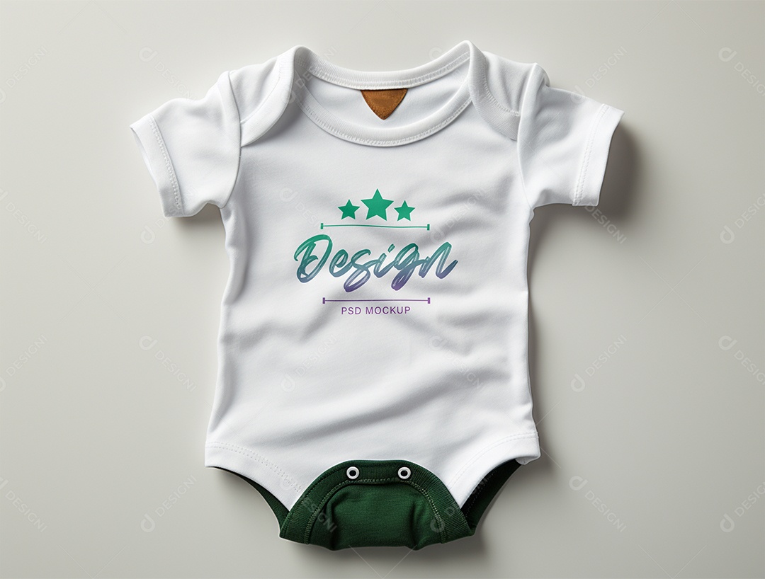 Mockup Body de Bebê PSD Editável