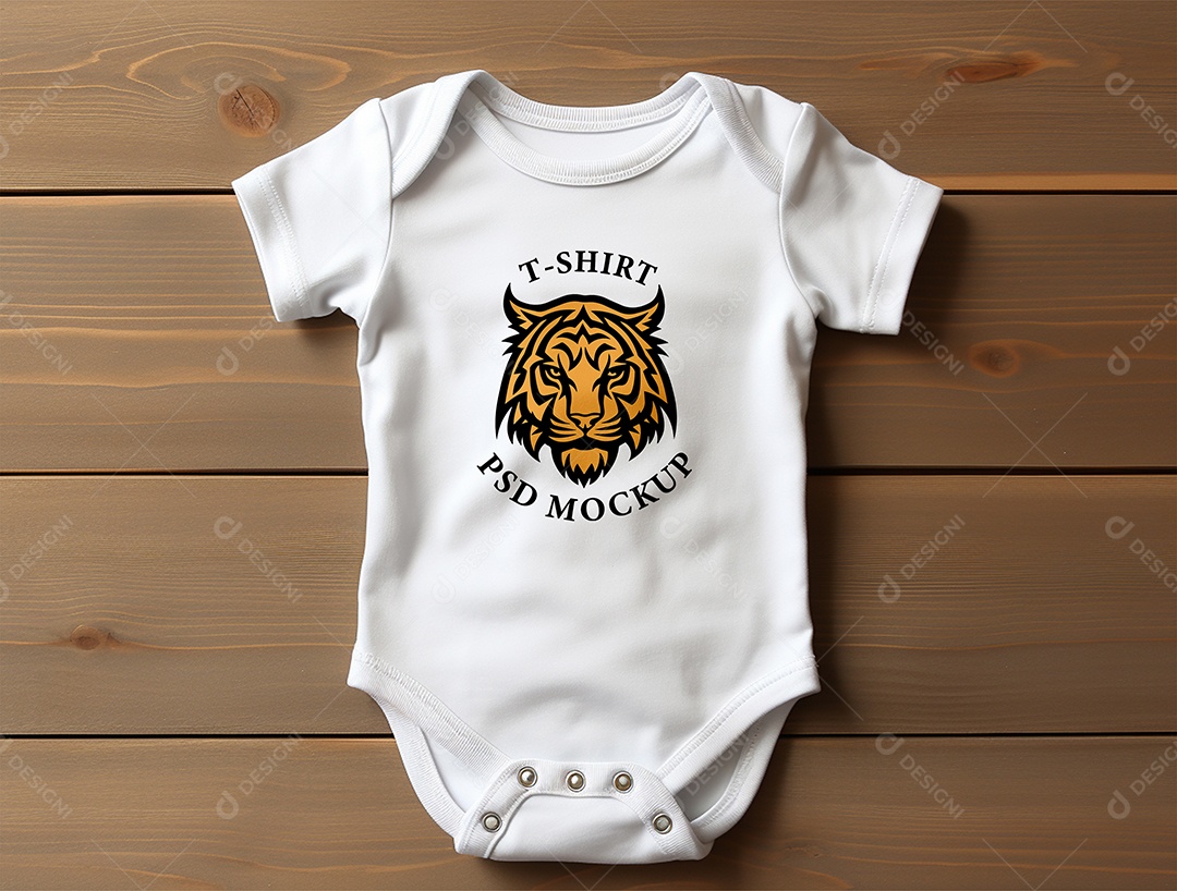 Mockup Body de Bebê PSD Editável