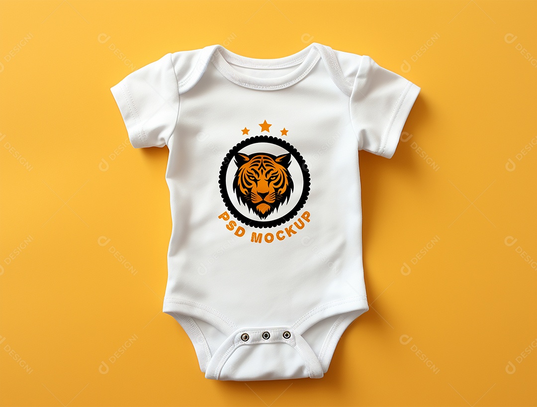 Mockup Body de Bebê PSD Editável
