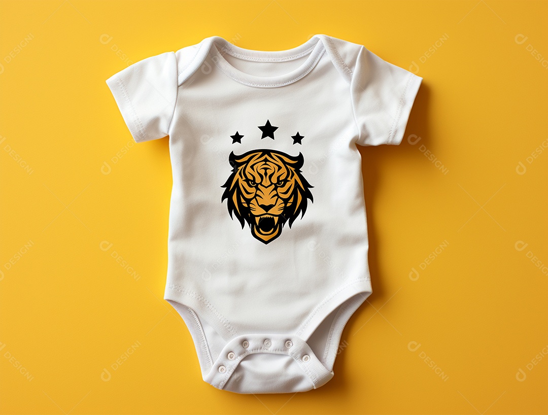 Mockup Body de Bebê PSD Editável