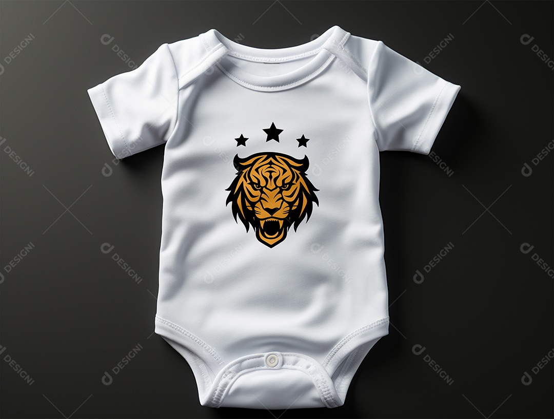 Mockup Body de Bebê PSD Editável