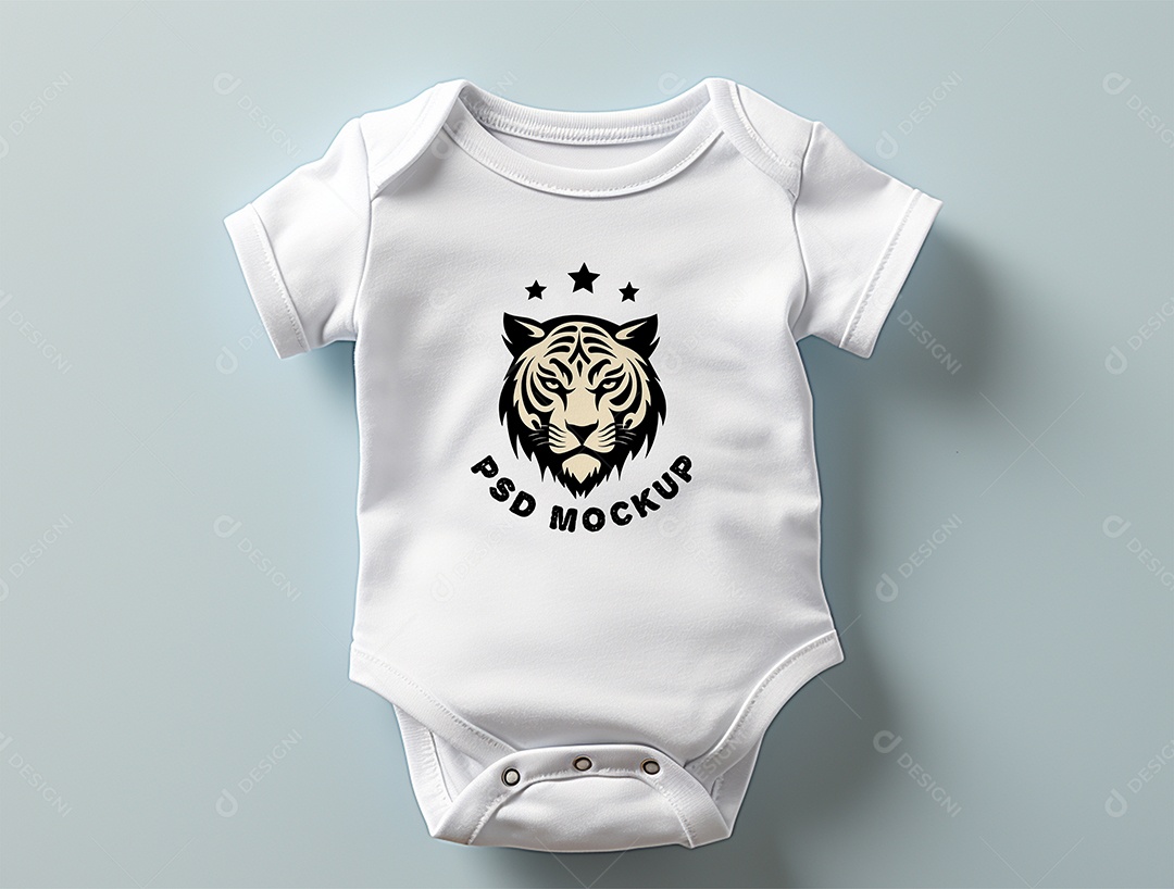 Mockup Body de Bebê PSD Editável