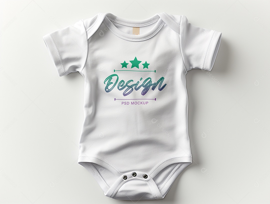 Mockup Body de Bebê PSD Editável