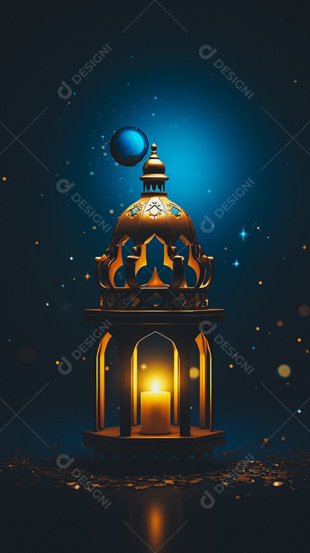 27. arabic lantern of ramadan celebration background illustration_028