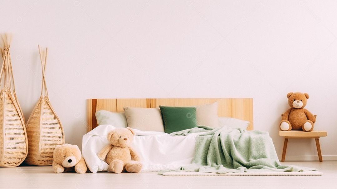 Design de interiores de bebê rosa