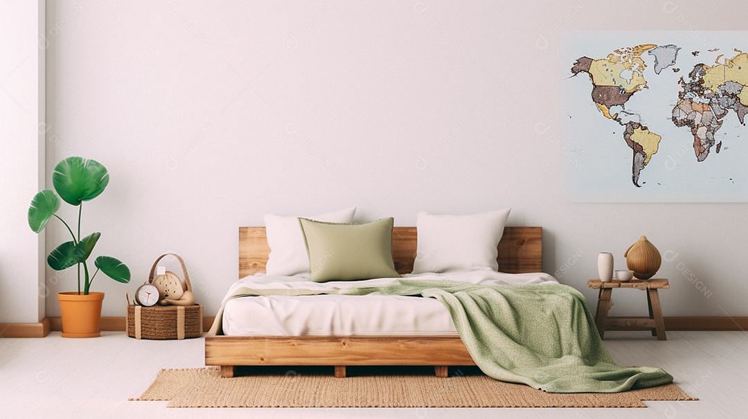 Design de interiores de bebê rosa