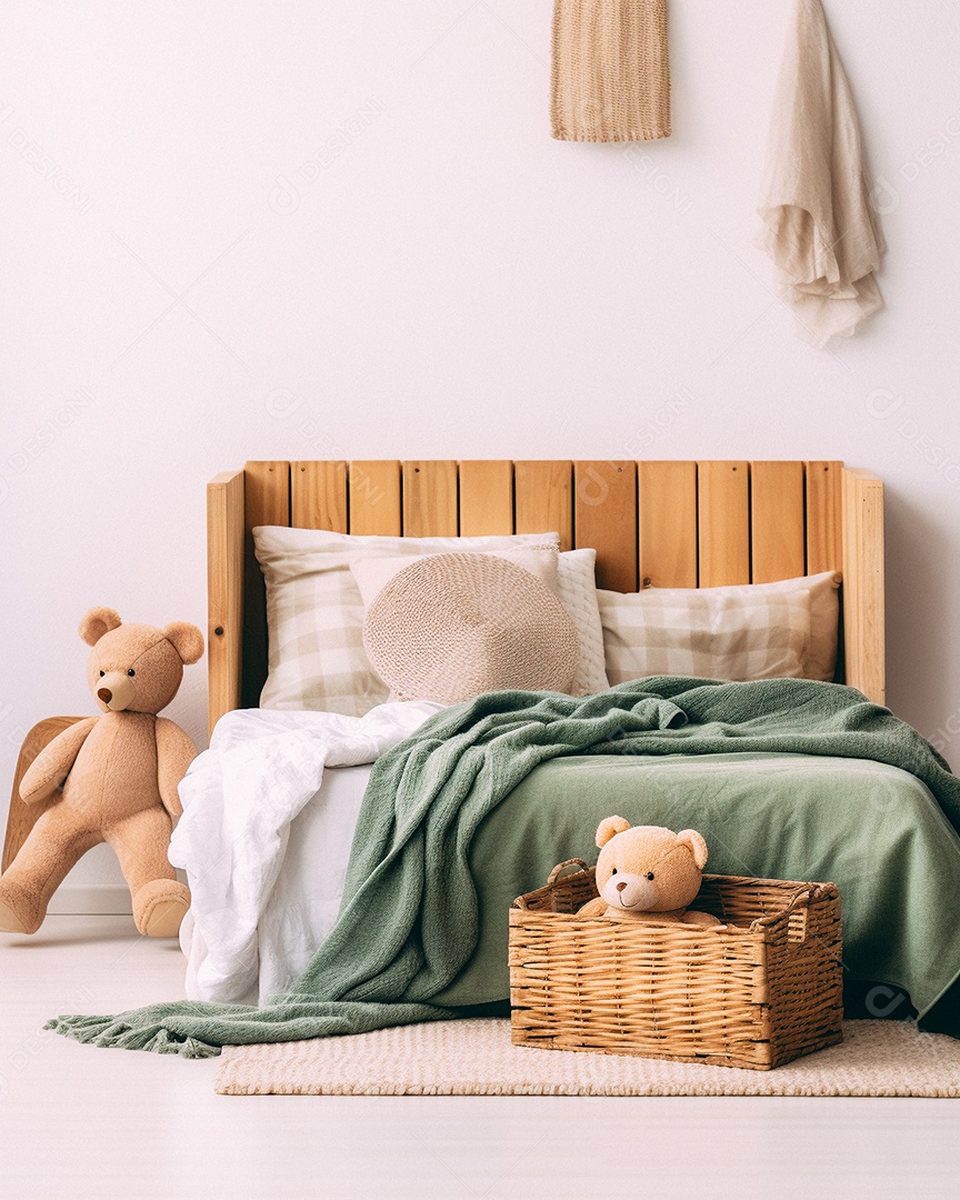 Design de interiores de bebê rosa