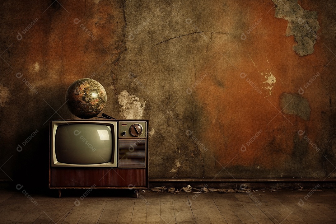 Televisão sobre uma sala