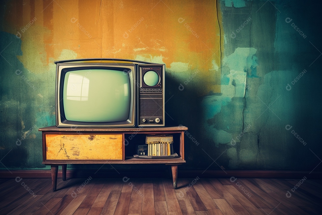 Televisão sobre uma sala