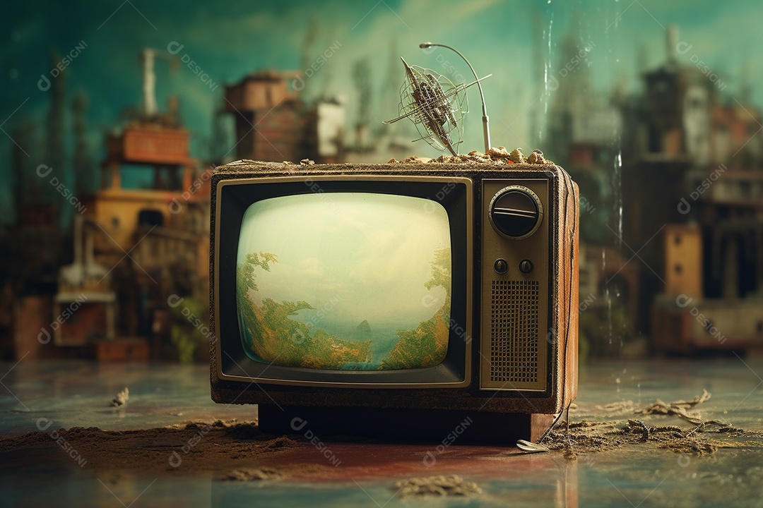 Televisão sobre uma sala