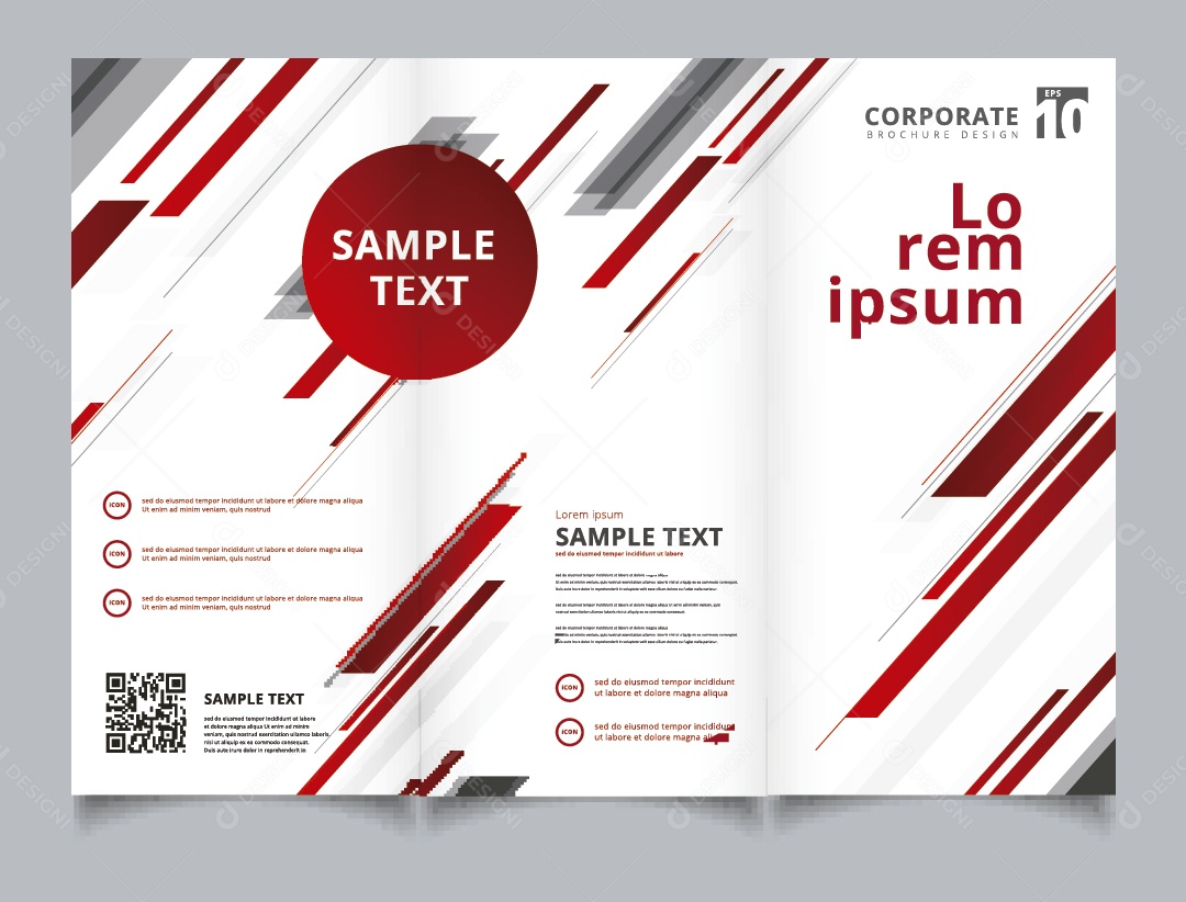 Modelo de Página Ilustração Vetor EPS Editável