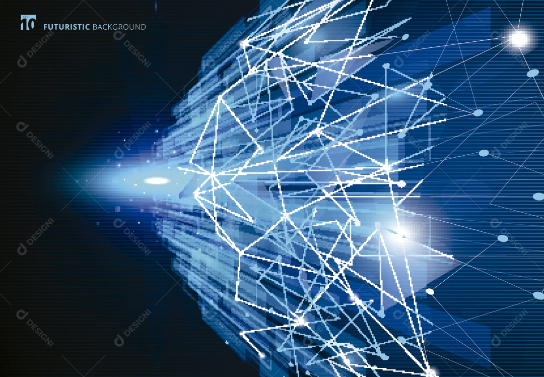 Background Abstrato Tecnológico Ilustração Vetor EPS