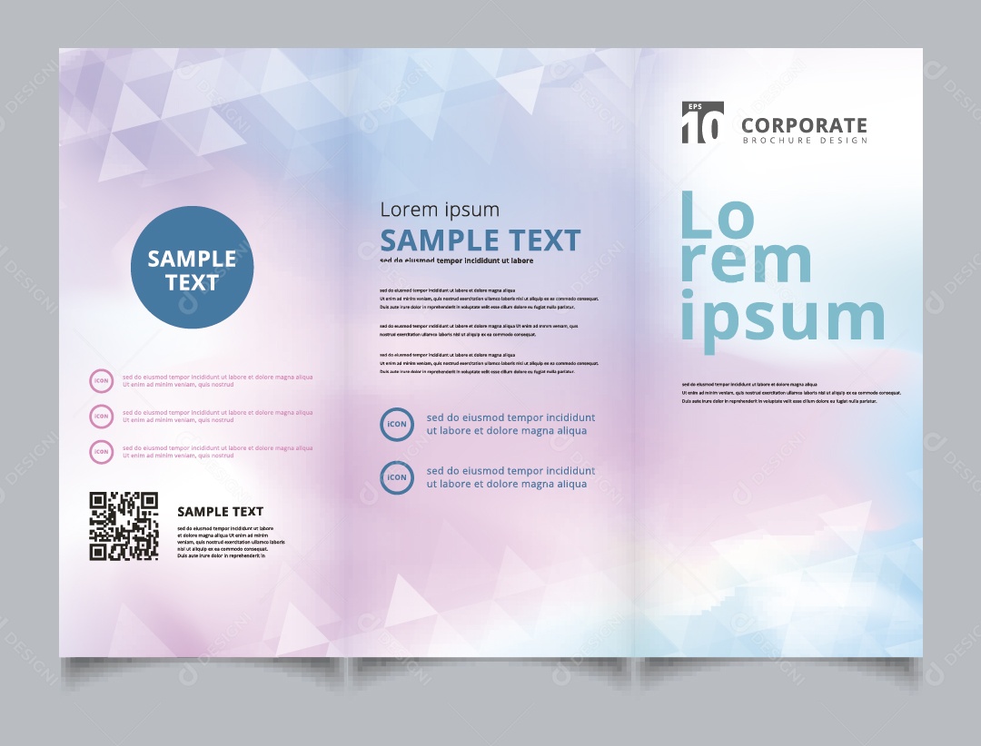 Modelo de Página Ilustração Vetor EPS Editável