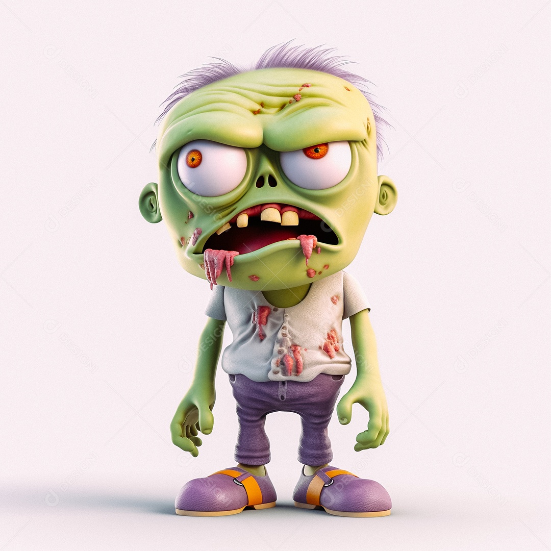 Zumbi cartoon realista